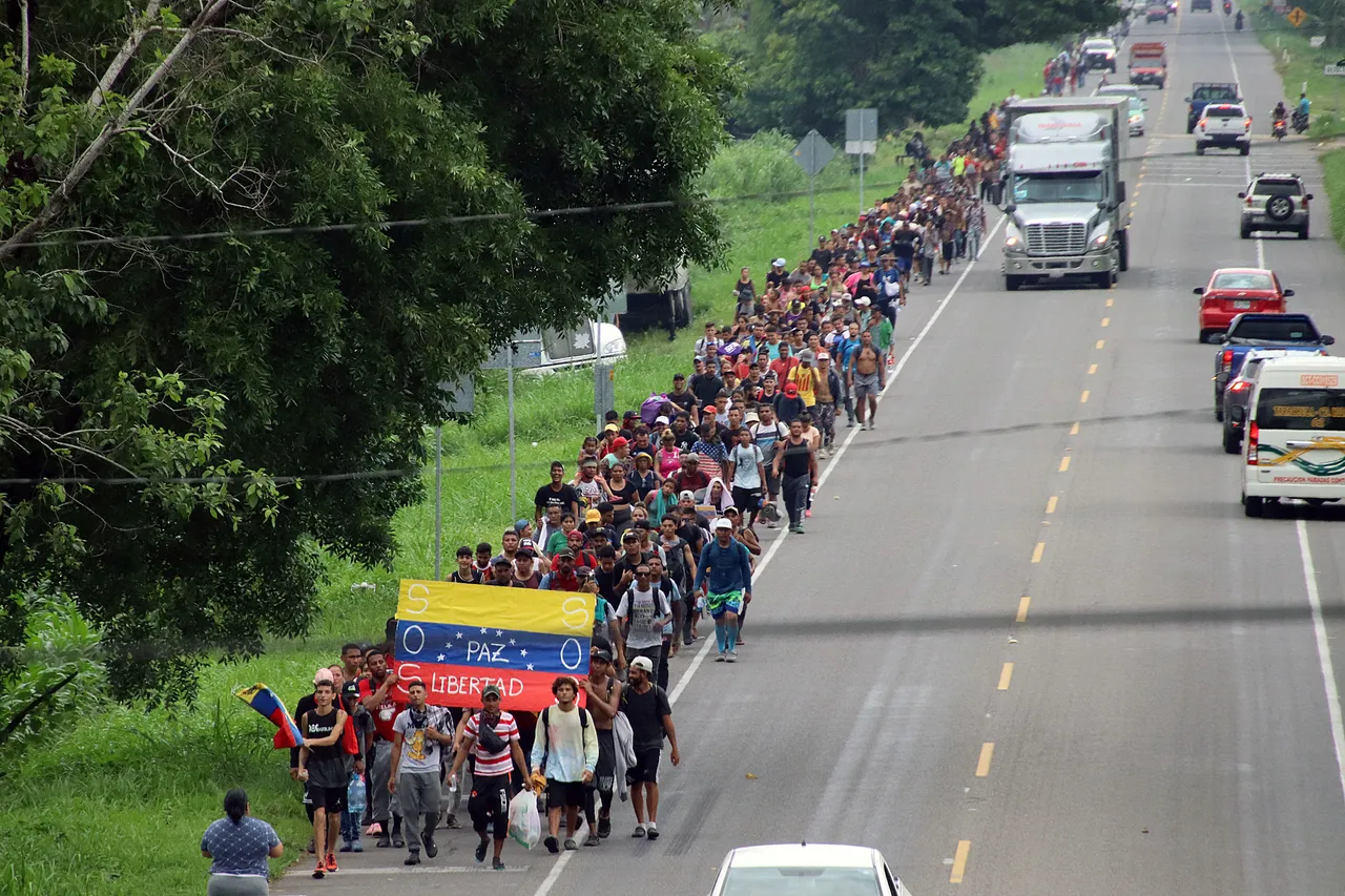 Desde el sur de México sale la primera caravana migrante de venezolanos hacía EE.UU.