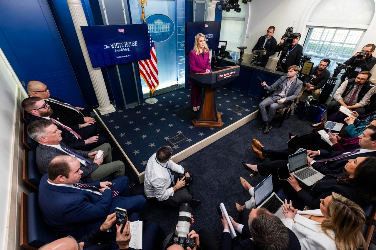 White House press secretary Karoline Leavitt holds first daily press briefing
