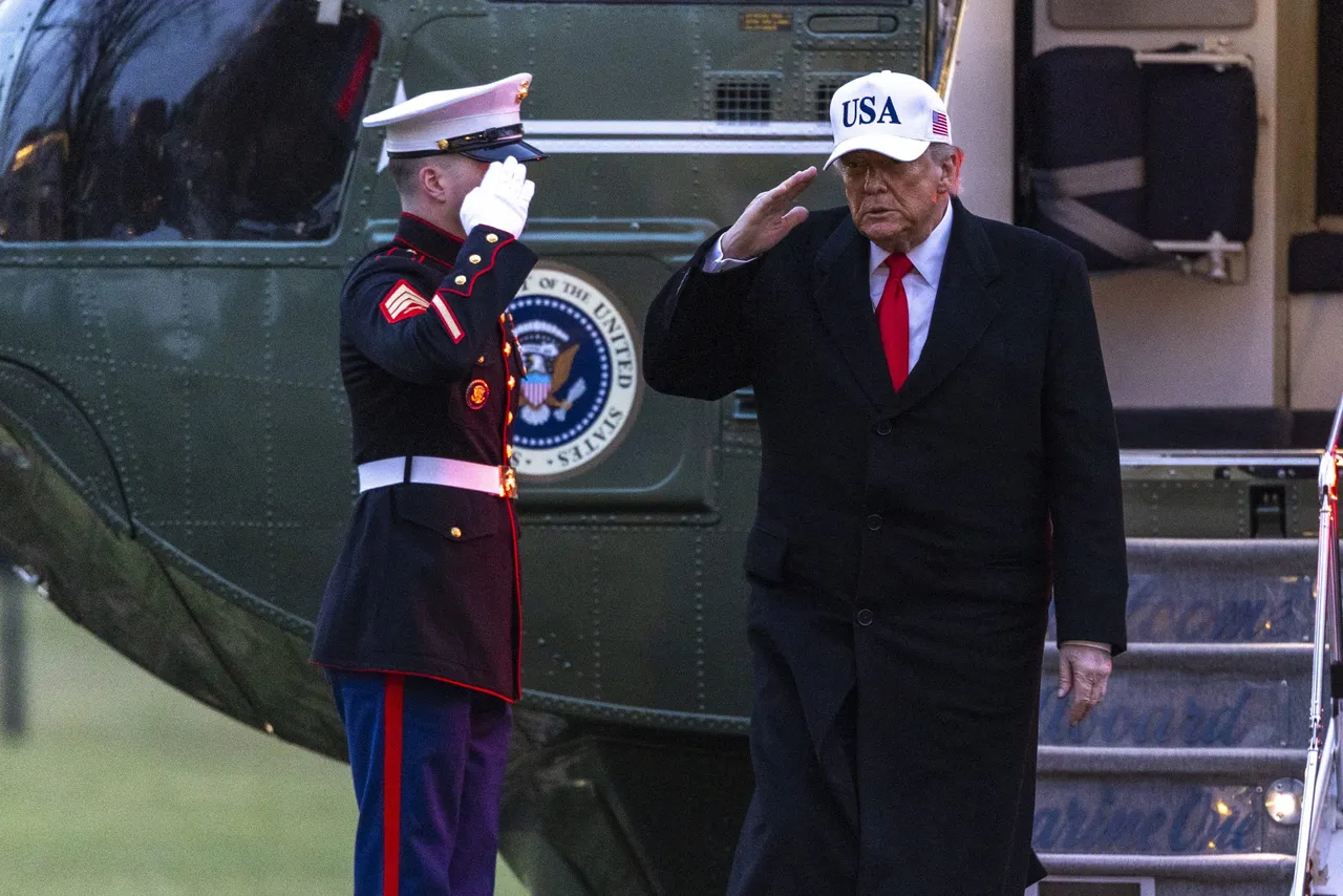 President Trump returns to the White House from Detroit, Michgan