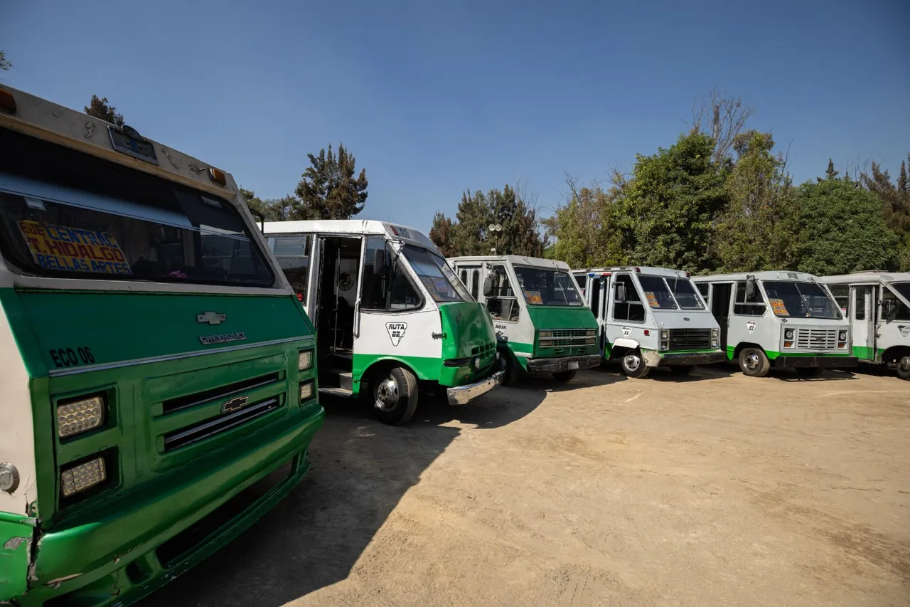 Gobierno capitalino impulsa la sustitución de unidades de transporte concesionado por vehículos nuevos y sustentables