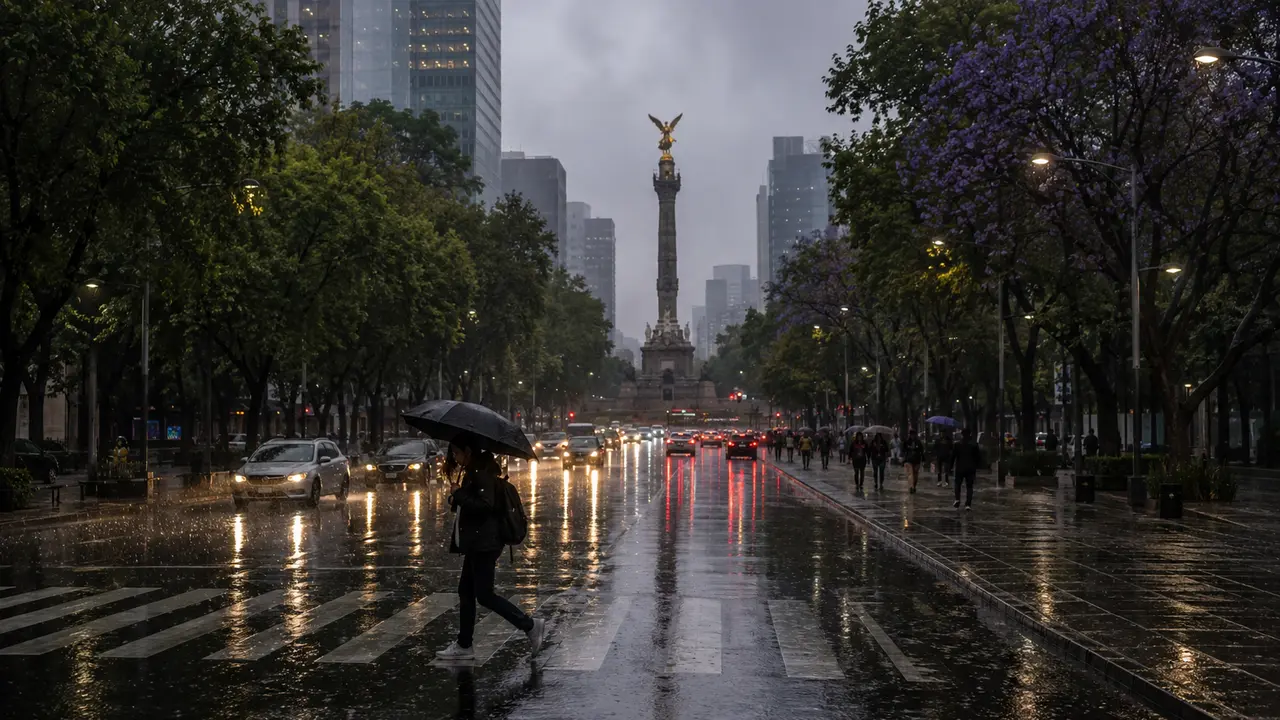 Lluvias intensas y cielo nublado en distintas regiones de México por efectos del monzón mexicano y ondas tropicales.