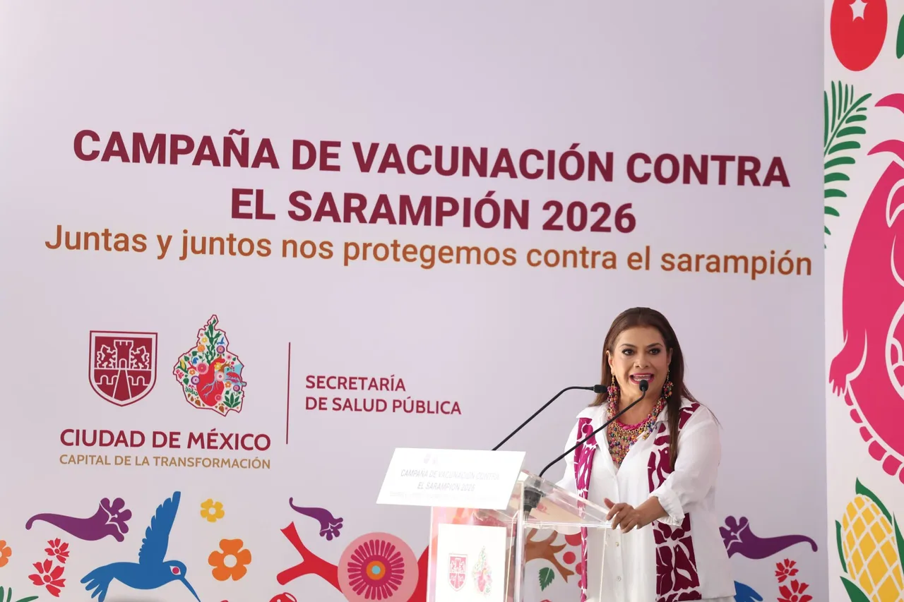 Clara Brugada anuncia campaña intensiva de vacunación en CDMX ante brotes de sarampión