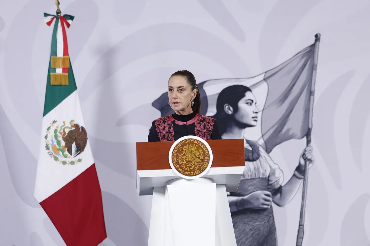Claudia Sheinbaum habla sobre una supuesta división interna en Morena y su relación con Andrés Manuel López Obrador. EFE