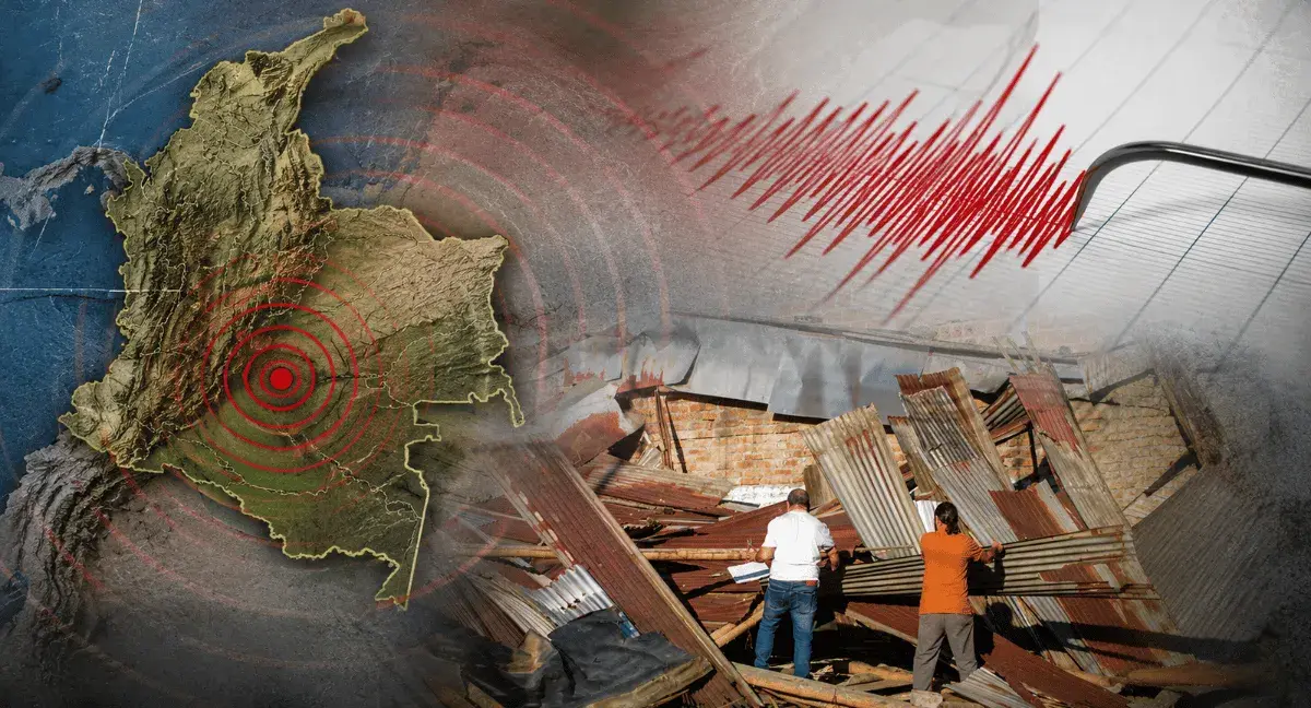 Sismo de magnitud 5.1 con epicentro en Los Santos, Santander, se siente en varias regiones de Colombia y Bogotá.