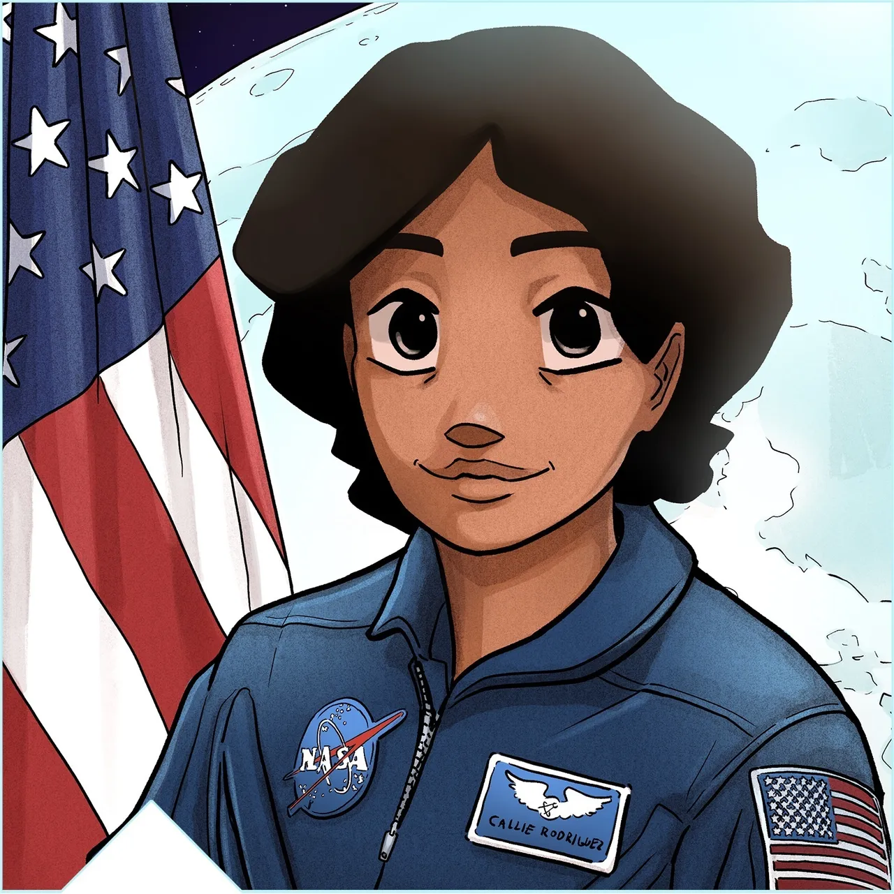 Cómic de la NASA con la primera hispana en pisar la Luna, ahora en español