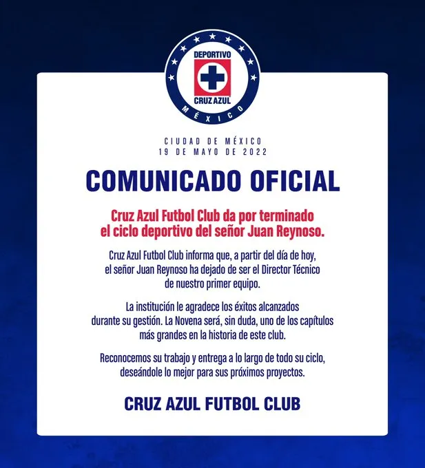 comunicado reynoso