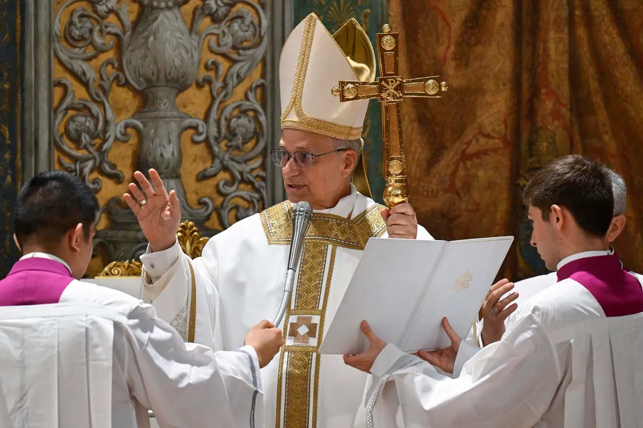 Pope Leo XIV celebrates Mass with the Cardinal electors in the Sistine Chapel