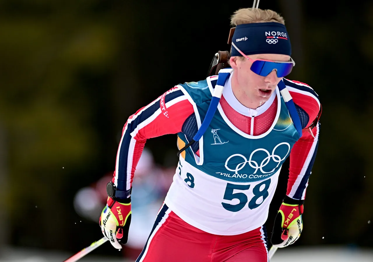 ohan-Olav Botn of Norway in action during the Men's 20km Individual