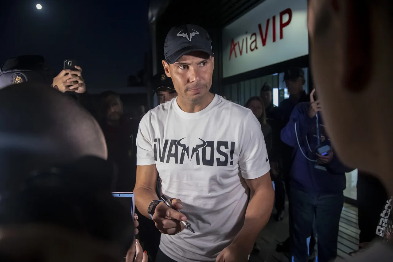 Rafa Nadal llega a Málaga para disputar la Copa Davis