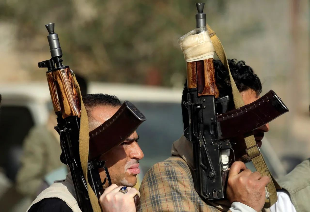 Houthis protest against Israel&#8217;s Gaza aid blockade in Sana&#8217;a
