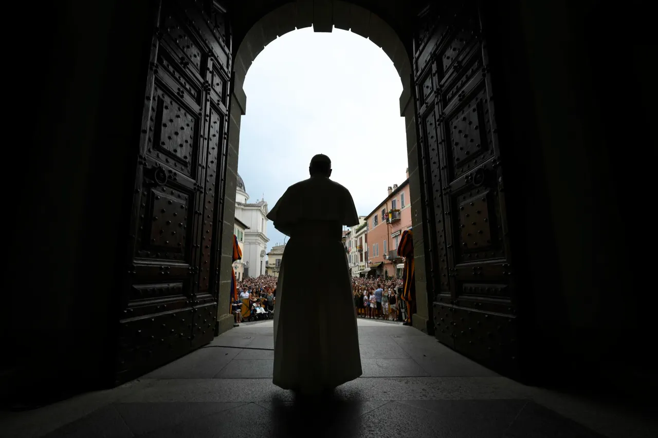 Pope Leo XIV leads Angelus prayer in Castel Gandolfo near Rome