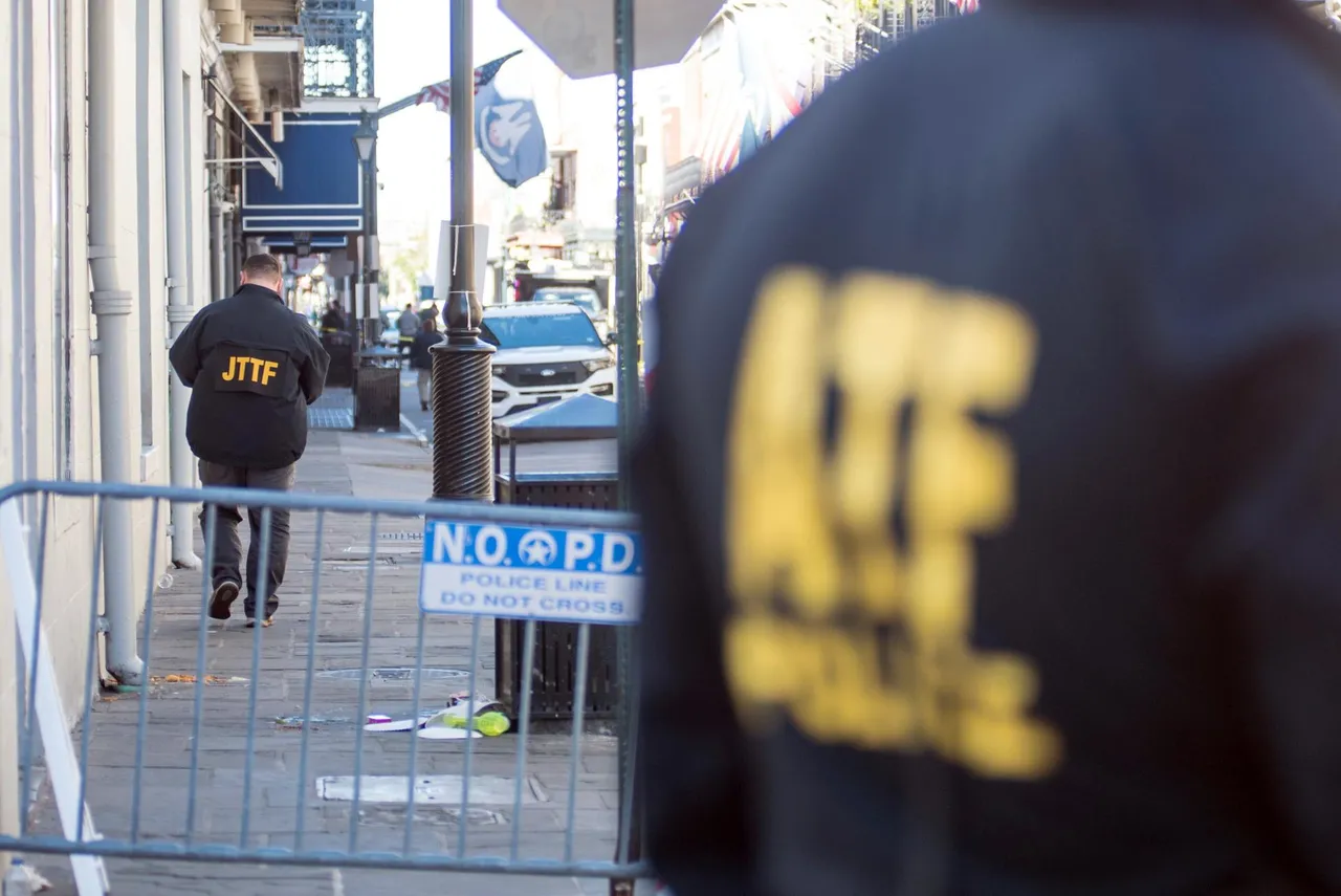 Aftermath of a car ramming into crowd in New Orleans
