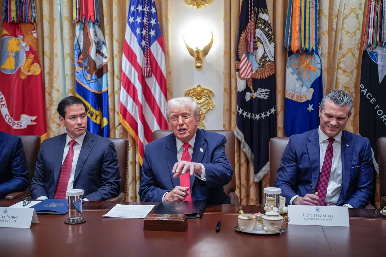 US President Trump holds Cabinet meeting at the White House