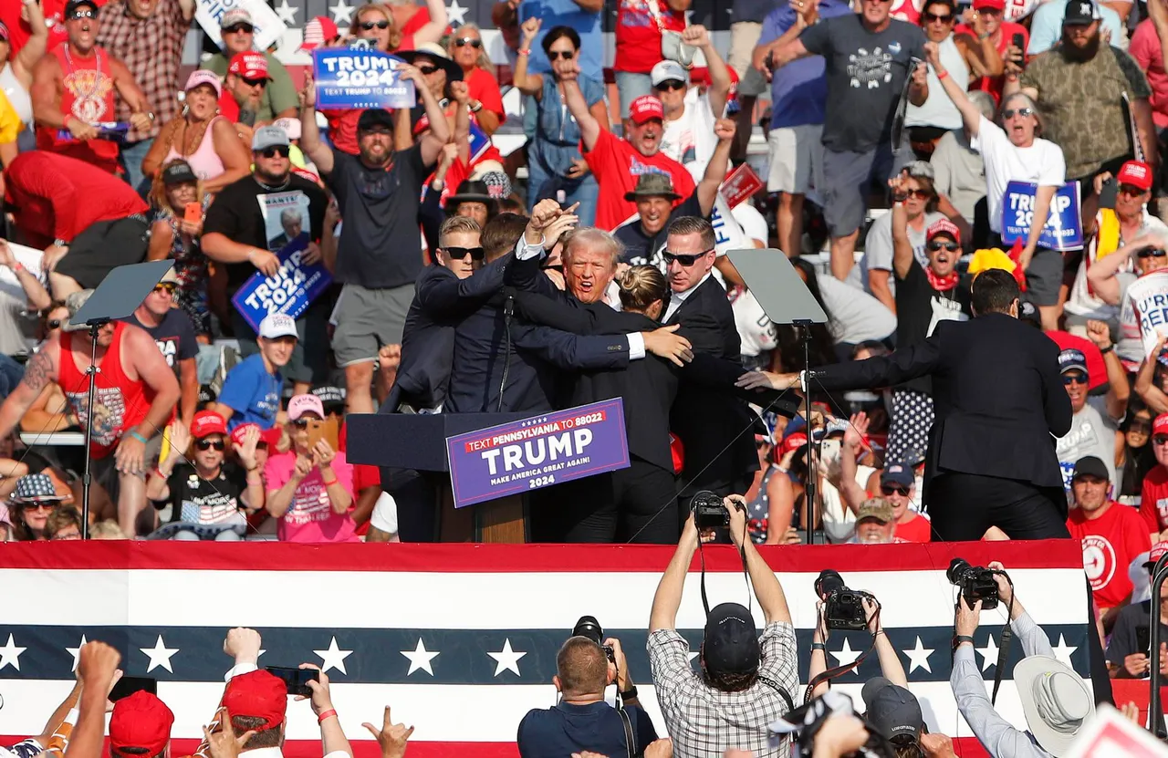 Former US President Donald Trump rushed off stage after incident at campaign rally
