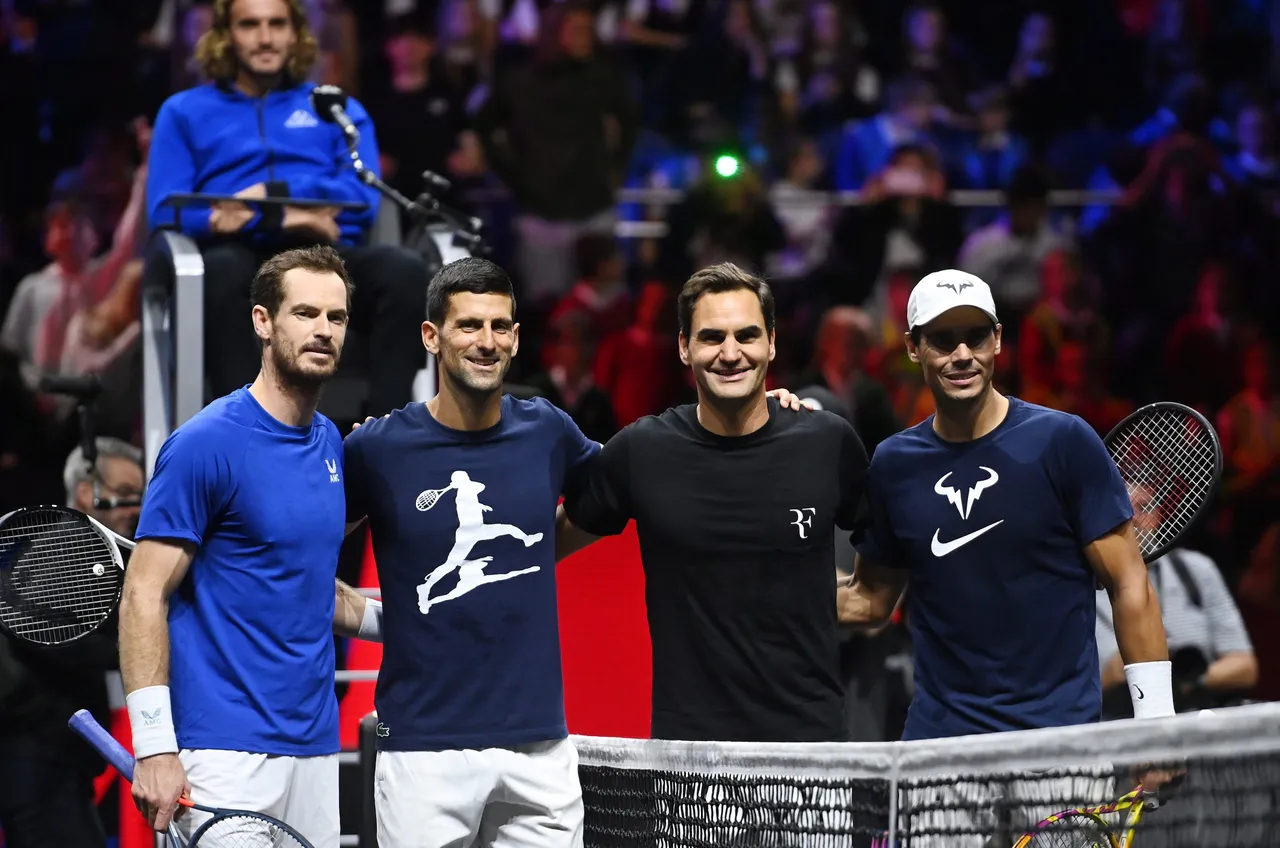 Tennis Laver Cup practice session