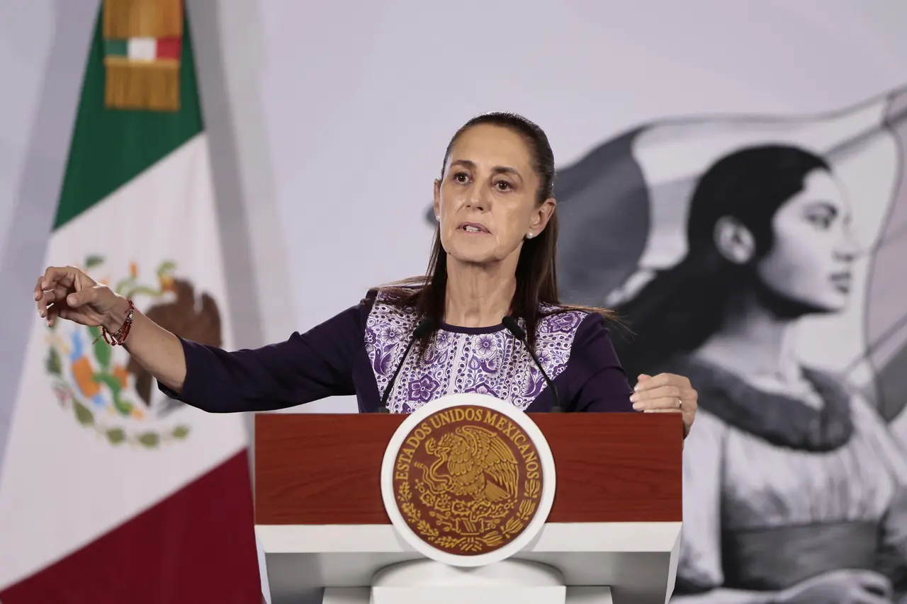 Claudia Sheinbaum durante la conferencia mañanera 