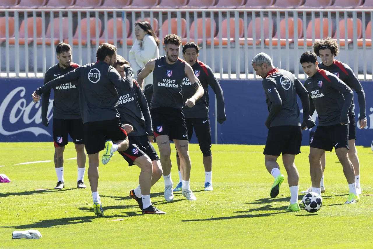 Entrenamiento del Atlético de Madrid