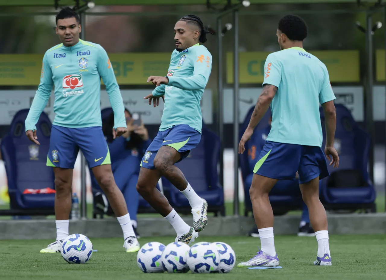 Entrenamiento de la selección de Brasil