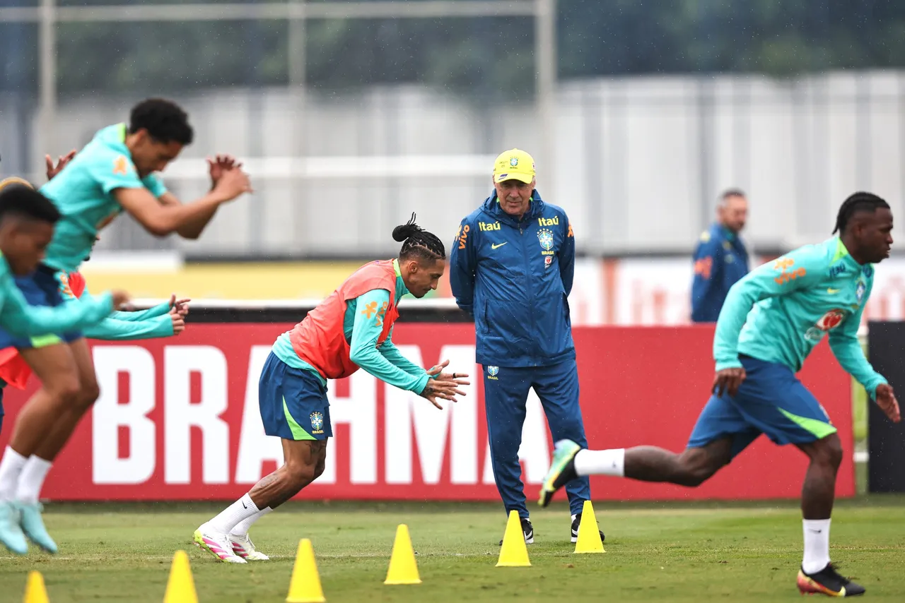 Entrenamiento de la selección de Brasil
