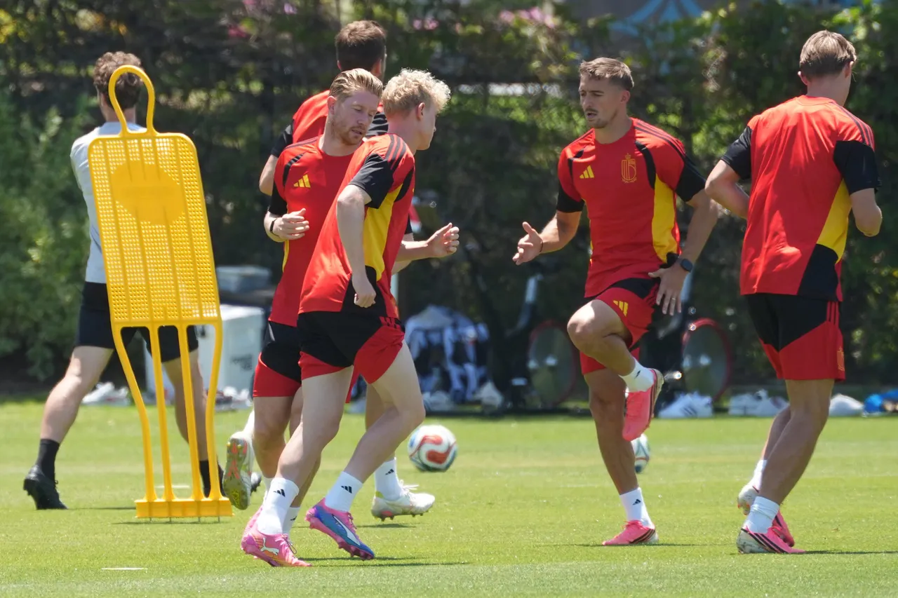 Entrenamiento de la selección de Bélgica