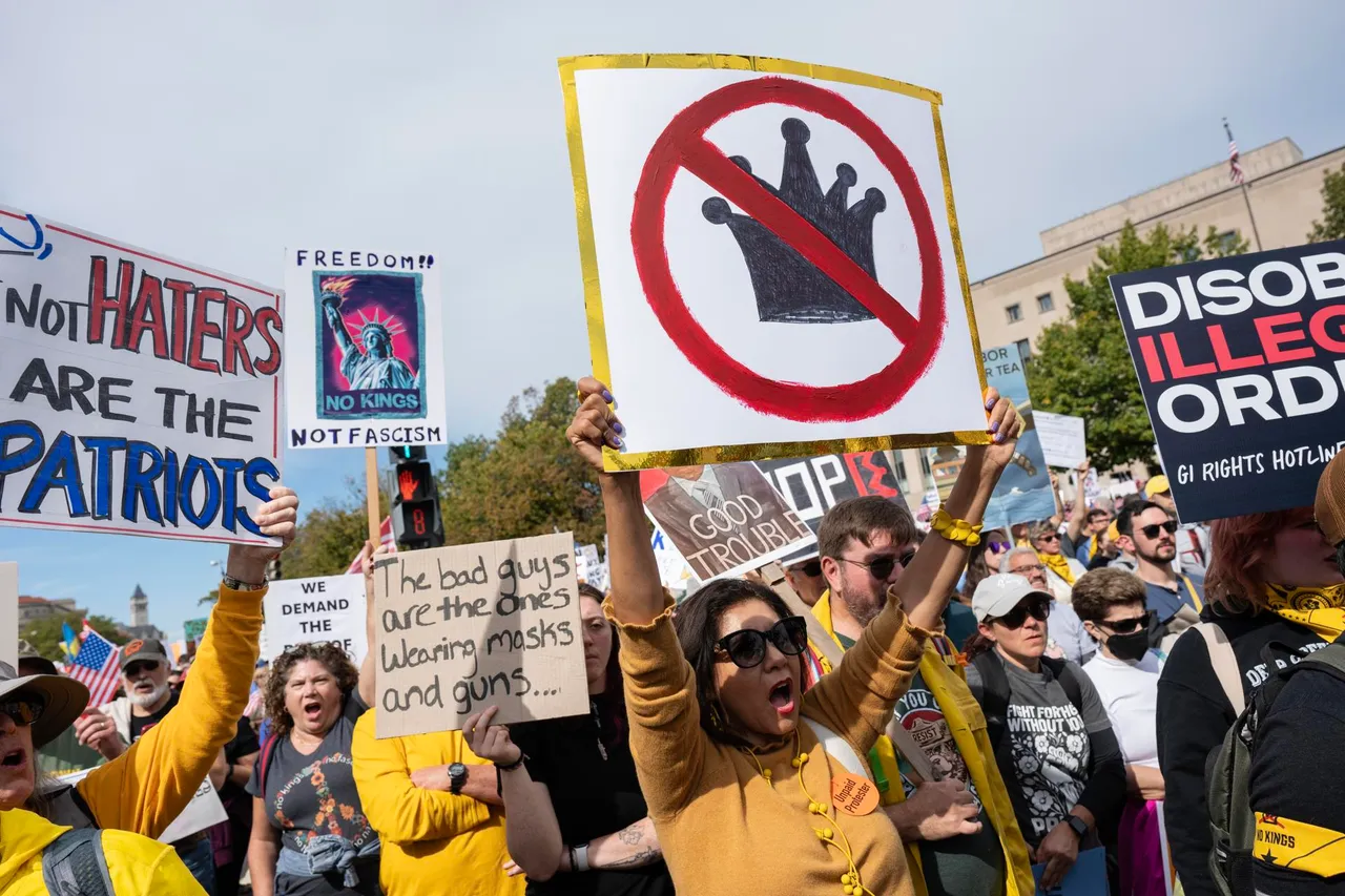 &#8216;No Kings&#8217; protest in Washington, DC