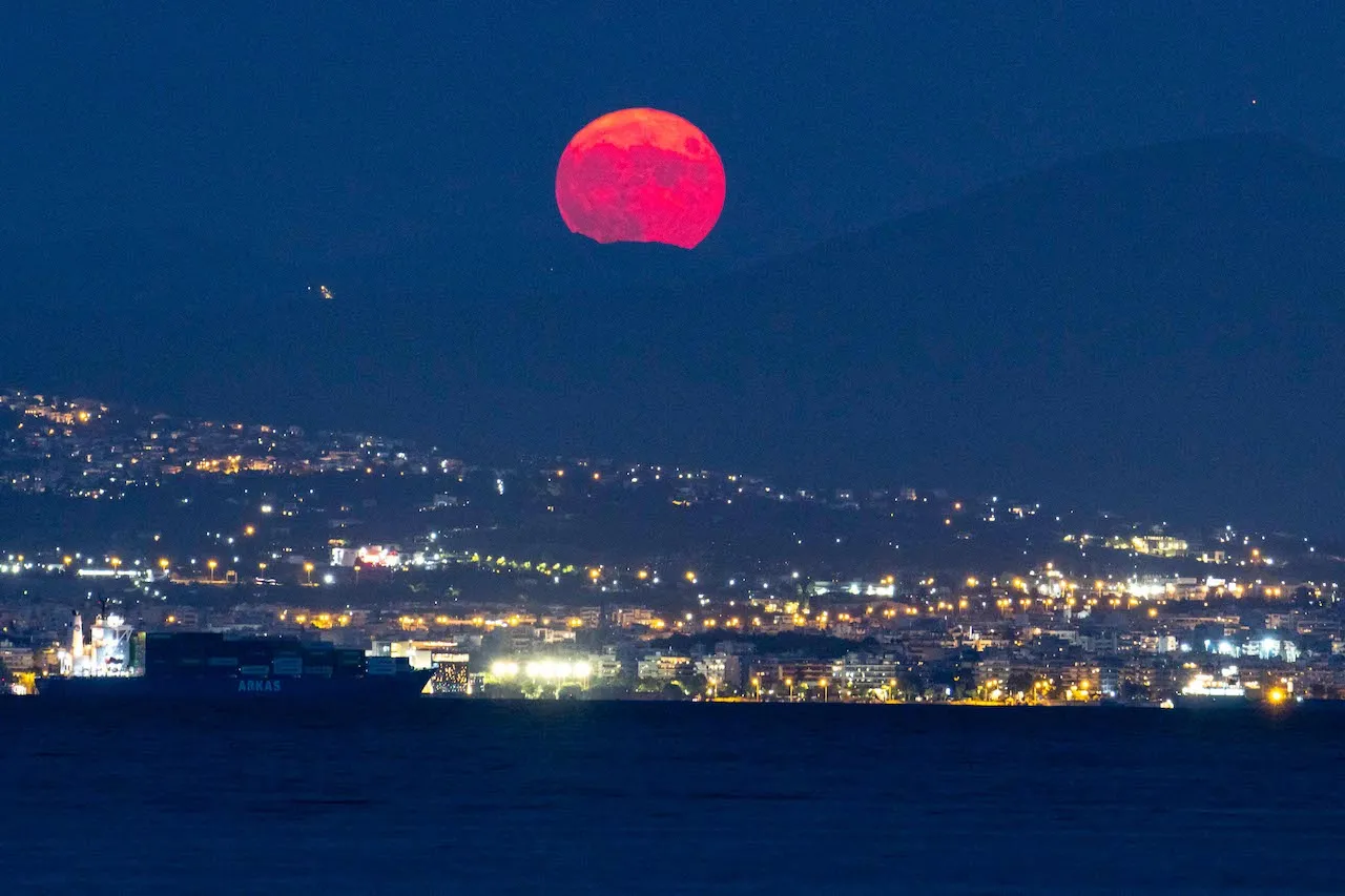 August Sturgeon Full Moon In Greece