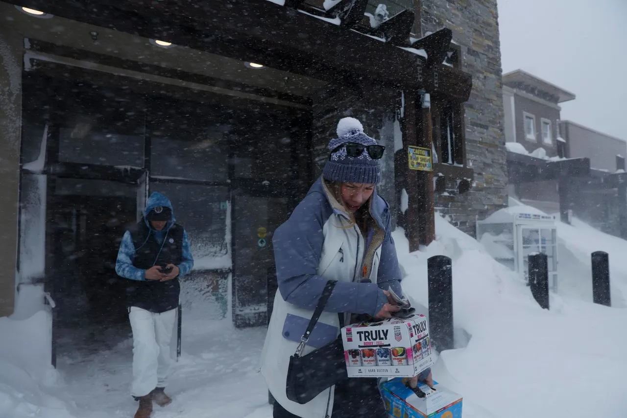Blizzard conditions hit the Sierra Nevada in California