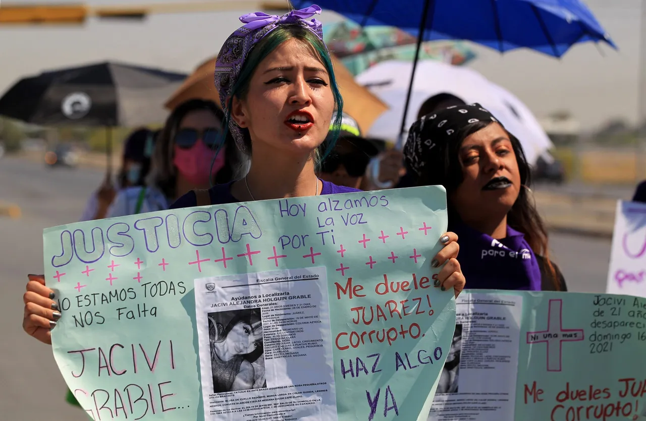 Marcha para exigir justicia tras un año de feminicidio en Ciudad Juárez