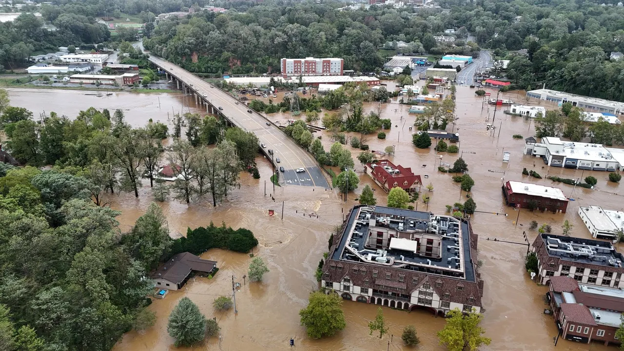Hurricane Helene aftermath in North Carolina