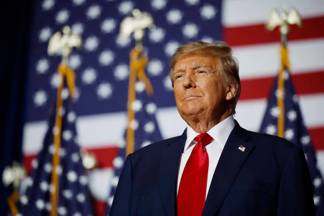 Former President Trump Holds Iowa Caucus Night Event In Des Moines