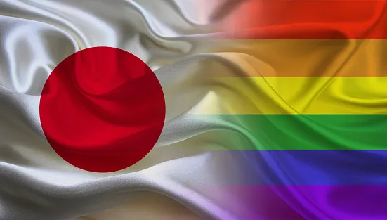 Gay Pride and Japanese flag