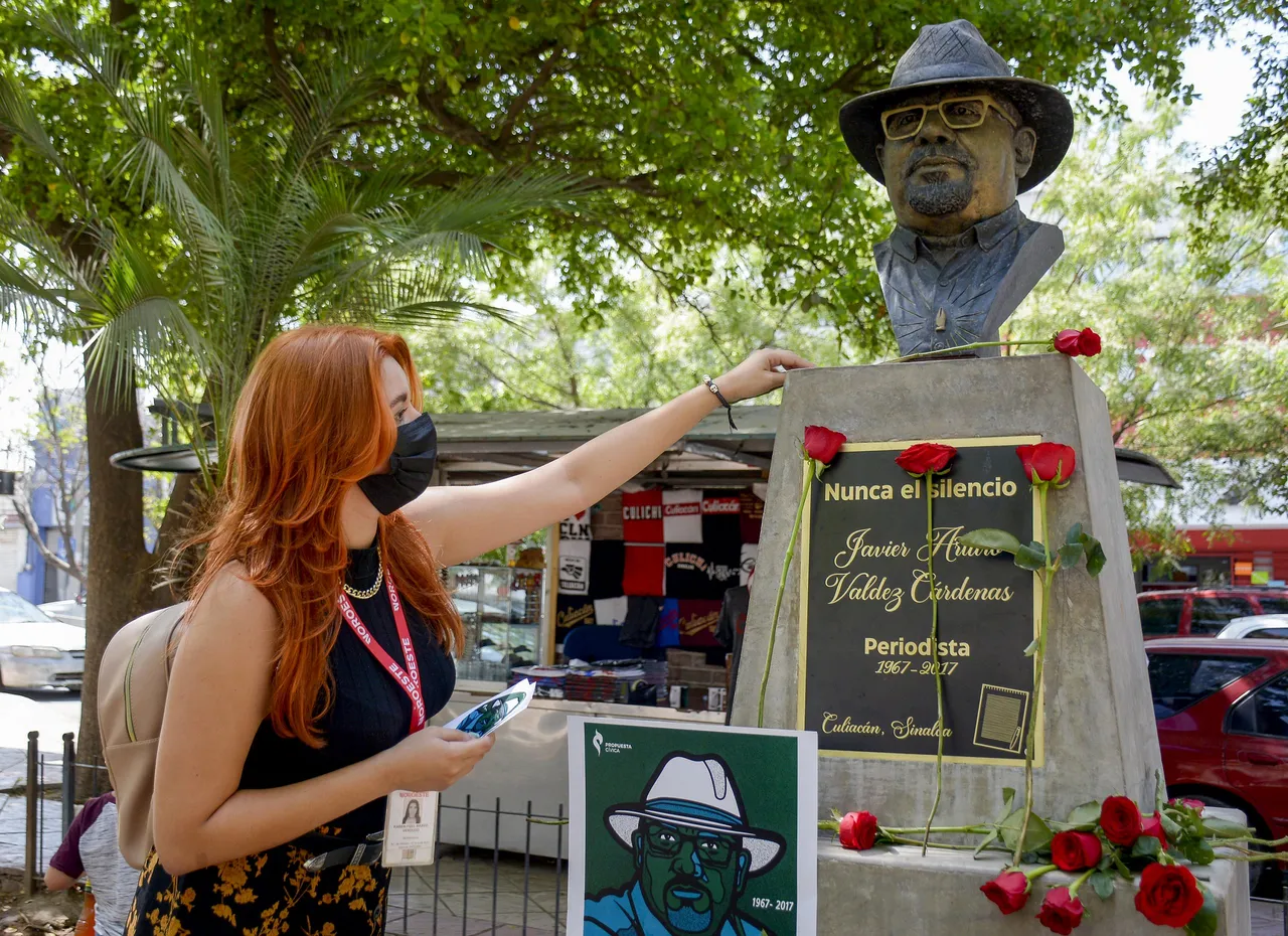Protestan en México cinco años después del asesinato de Javier Valdez