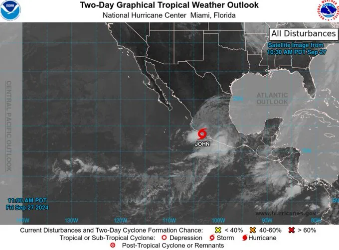 tormenta tropical John