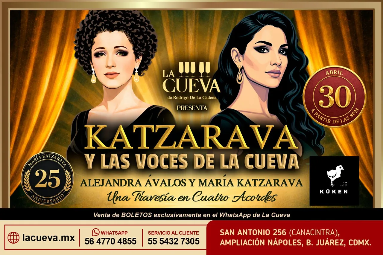 María Katzarava celebra 25 años de trayectoria con una residencia histórica en "La Cueva"
