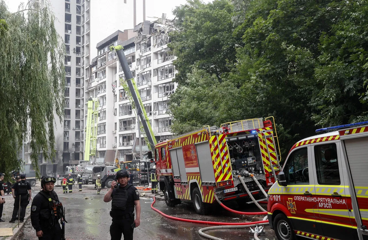 Russian airstrikes hit Kyiv