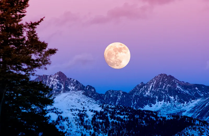 Gore Range Sunset Moonrise