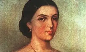 Retrato ilustrado de Manuela Medina La Capitana heroína insurgente