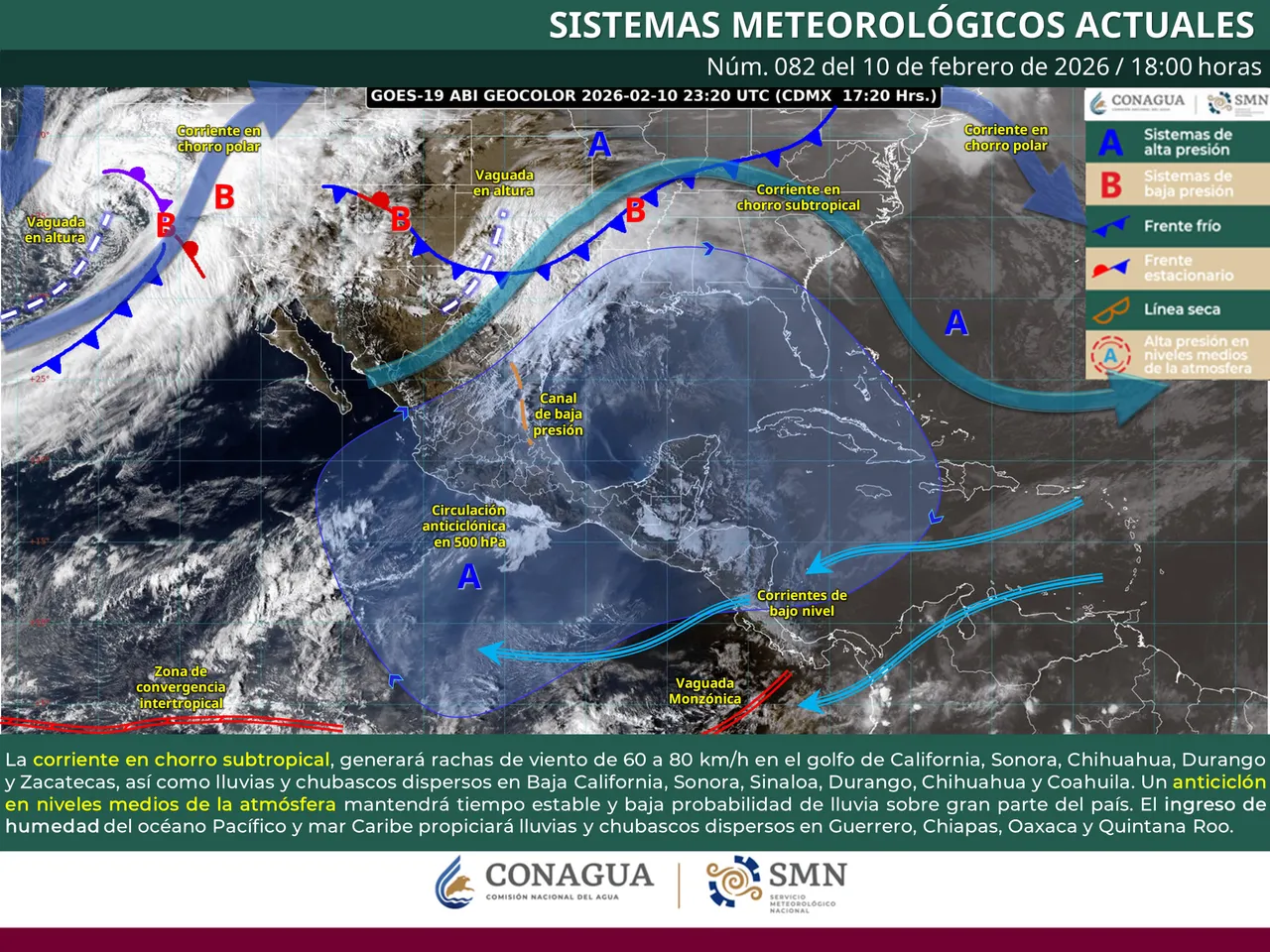 Nuevo frente frío entra a México este 11 de febrero: habrá heladas de hasta -10°C y vientos fuertes