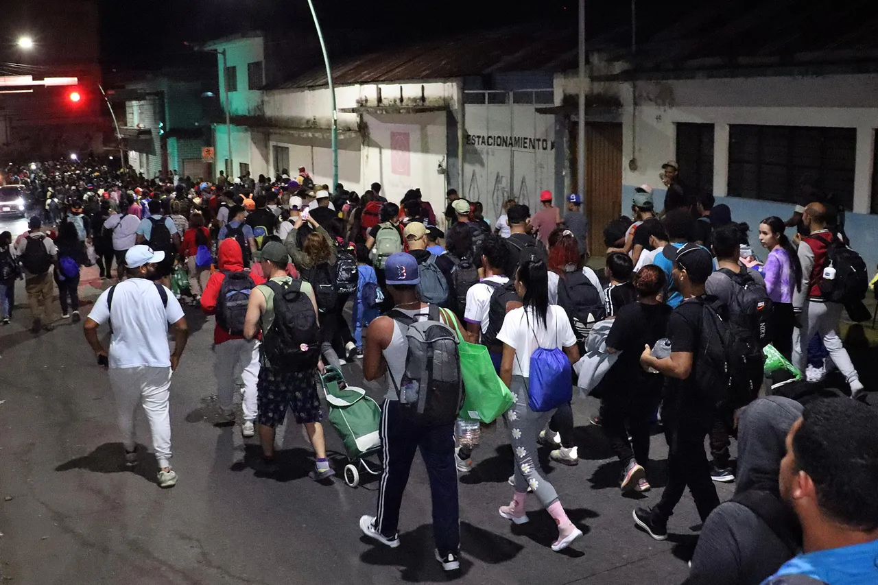 Parte la primera caravana desde el sur de México bajo la segunda presidencia de Trump