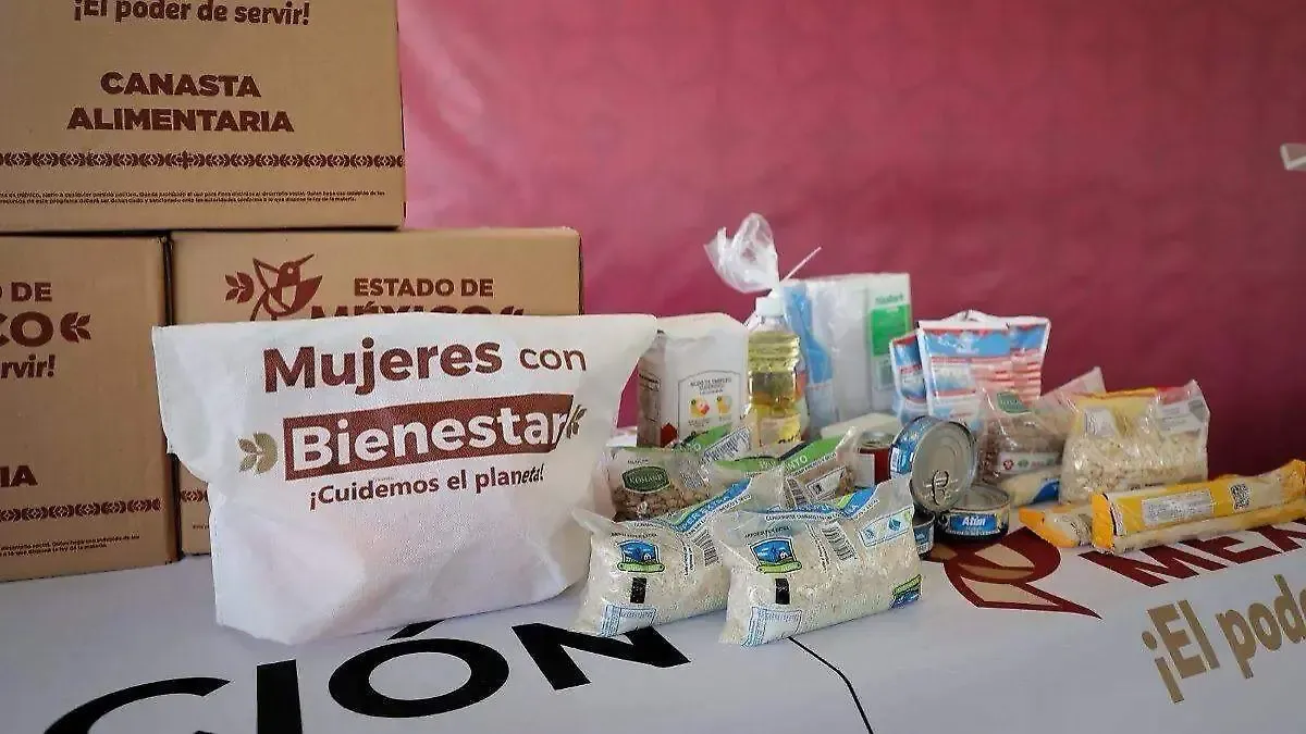Entrega de apoyos de Mujeres con Bienestar en el Estado de México