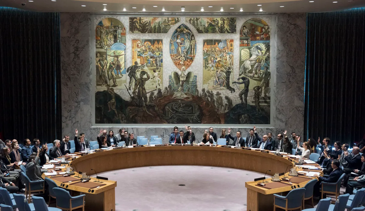 Security Council meetingMaintenance of international peace and security