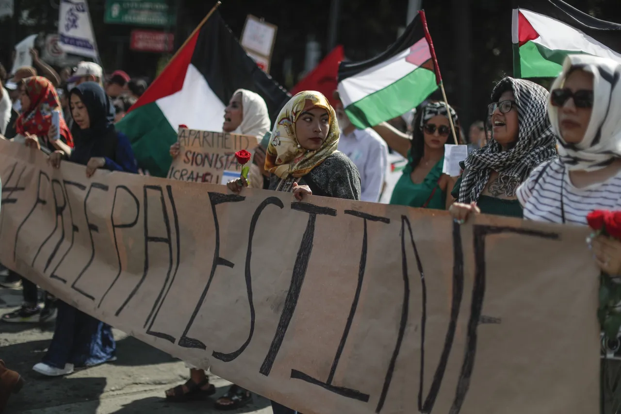 Manifestantes a favor de Palestina exigen que México condene el &#8220;genocidio&#8221; de Israel