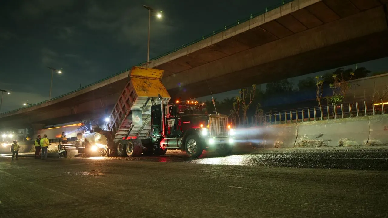 Avanza la reconstrucción del Periférico Norte con trabajos simultáneos en cuatro tramos del Estado de México.