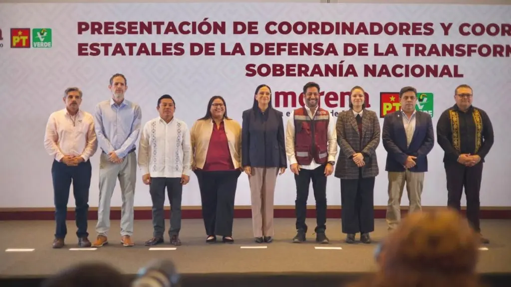 Morena presentó a tres coordinadores estatales rumbo a elecciones del 2027