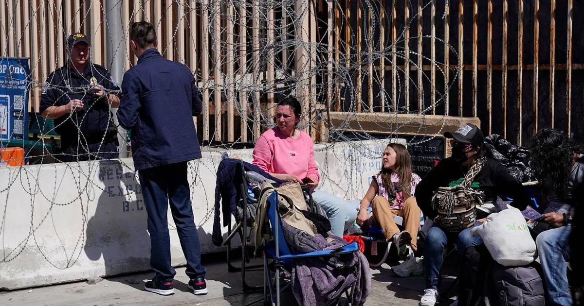 War refugees from Ukraine at the Ukrainian-Polish border