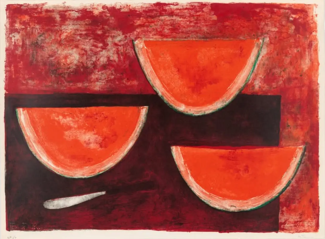 "Sandías" (1969) Litografía
