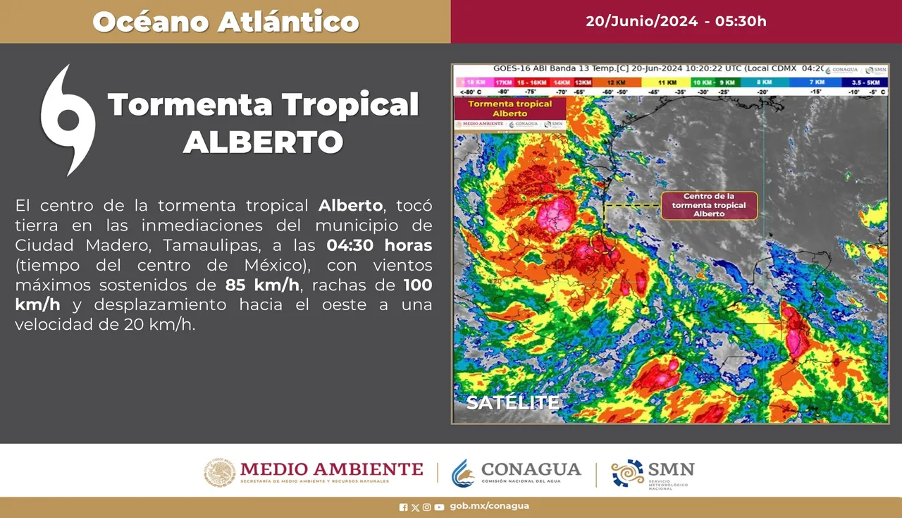 tormenta alberto