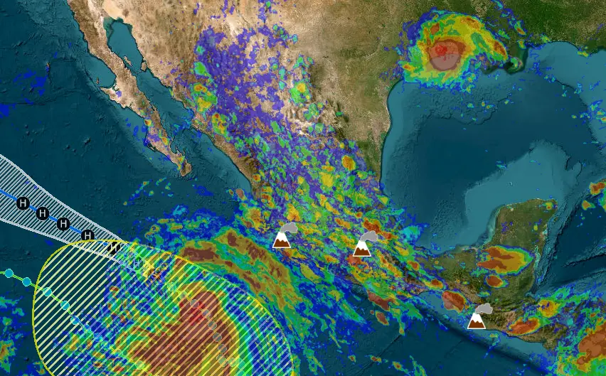 Tormenta tropical Marie gana fuerza en Pacífico mexicano y podría convertirse en huracán | CAPTURA atlasnacionalderiesgos 