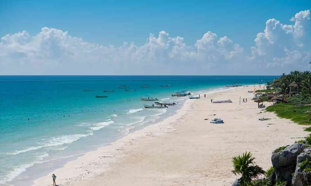 Playa de Santa Fe en Tulum