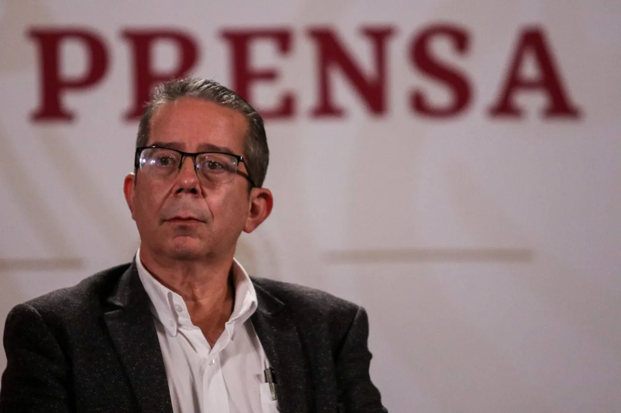 Jenaro Villamil Rodríguez, titular del Sistema Público de Radiodifusión del Estado Mexicano (SPR), durante la conferencia de prensa matutina